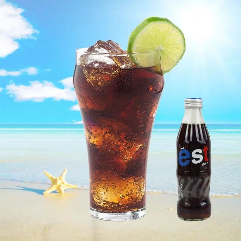 5折 泰国est可乐味/ 绿色奶油味 /黄色橙汁味 /汽水250ml/ 瓶装整箱