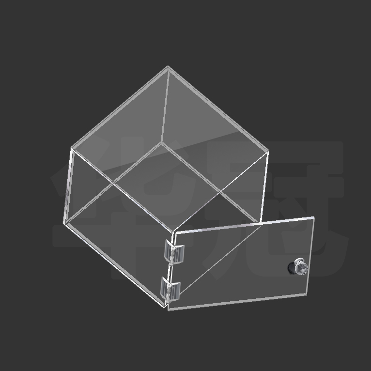 亚克力合页自粘全新升级款透明亚克力合页拉手有机玻璃铰链diy手工