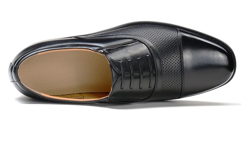 男士三接头皮鞋春秋休闲皮鞋三尖头保安单鞋爸爸男鞋升级版a系带38