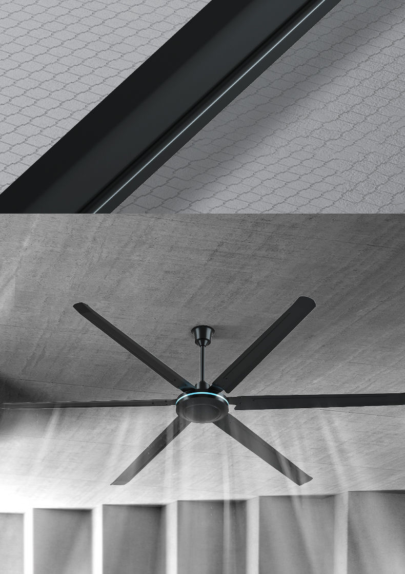 全店八折奥克斯电风扇吊扇家用客厅餐厅静音大风力工厂吊式电扇六叶吊