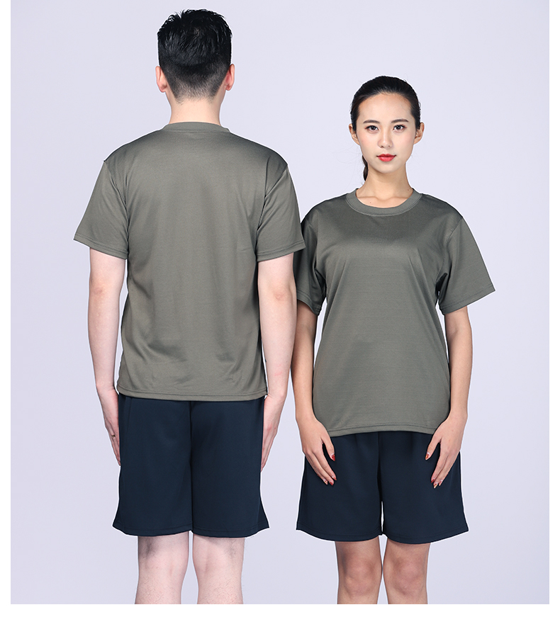 彩莎颖 3543训练服体能套装男女夏季军迷短袖短裤作训服新式速干t恤