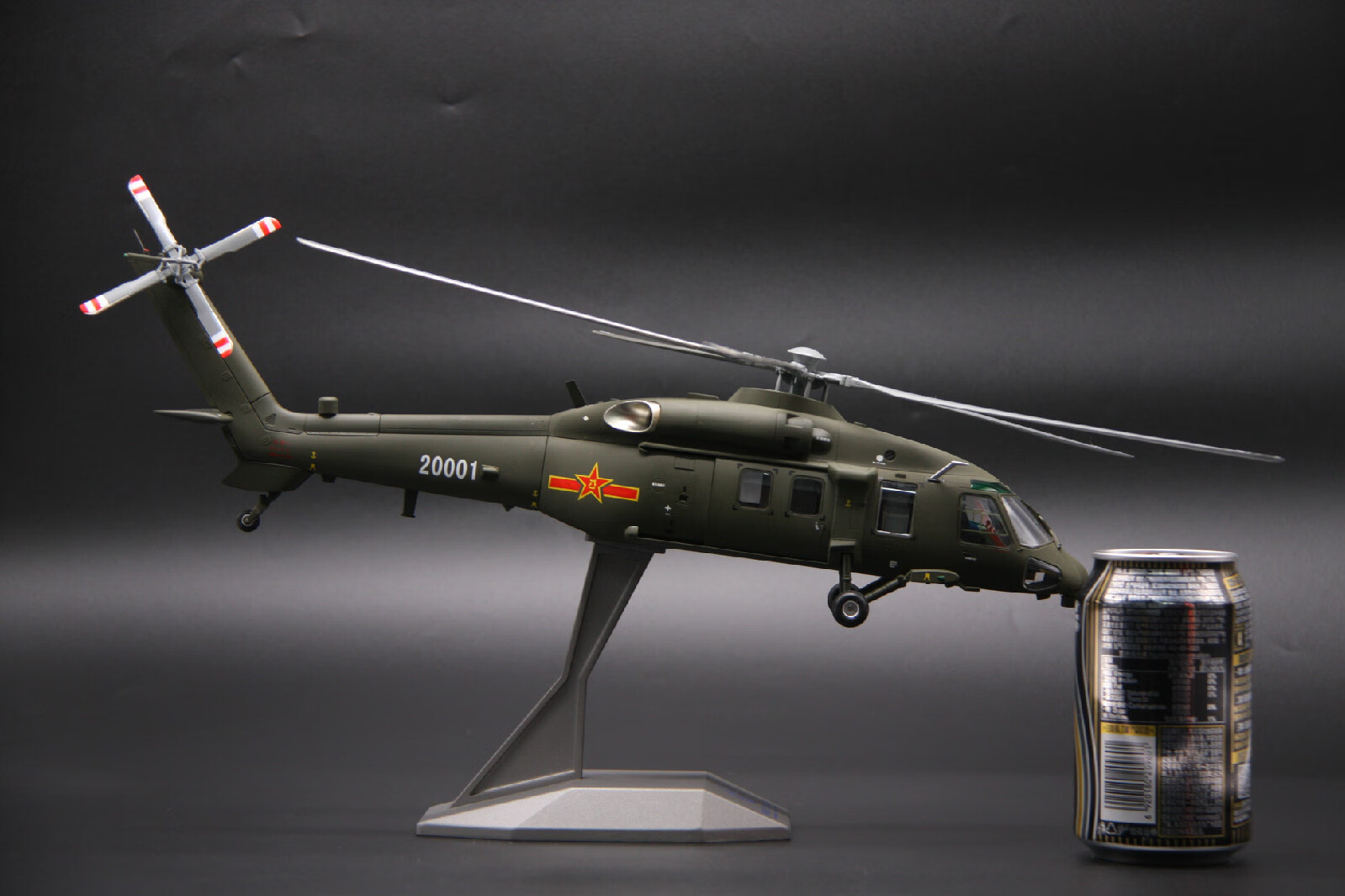 中航工业飞机模型直20国庆阅兵航展z20直升机1:40合金航模型【图片