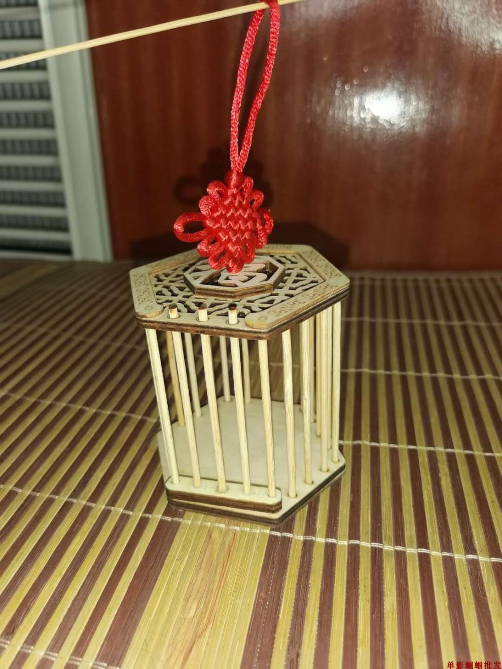 蝈蝈笼子蝈蝈罐子竹制蝈蝈活排笼鸣虫纯手工超大双格蝈蝈葫芦叫罐