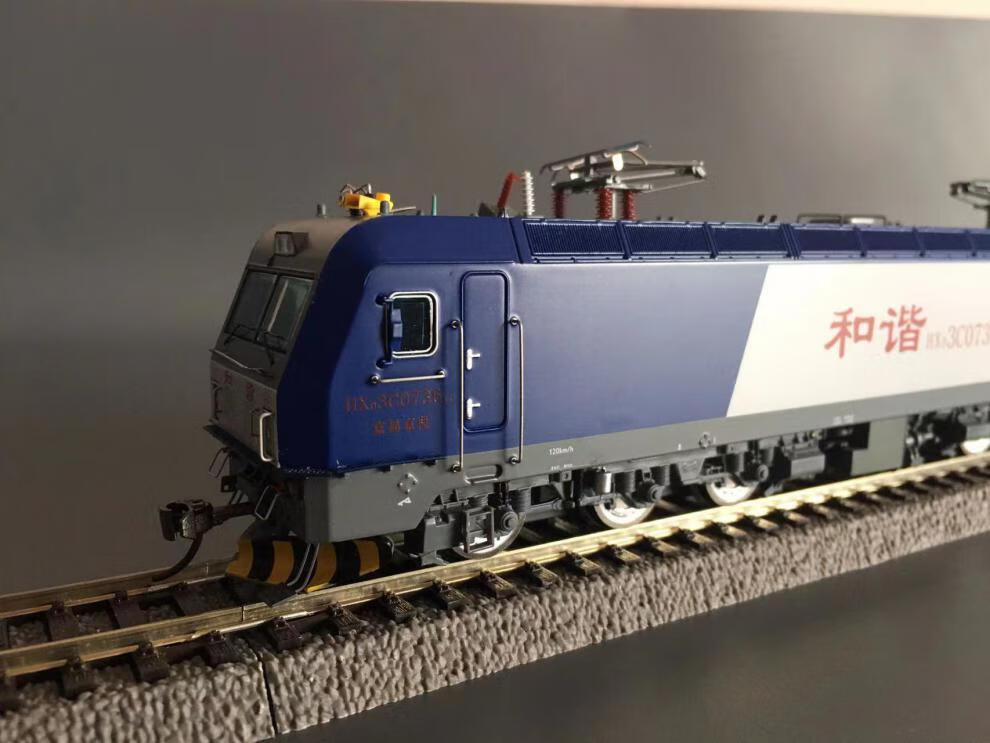 现货,保障 猩猩和谐电3c火车模型 hxd3c电力机车 ho1:87 南局福段