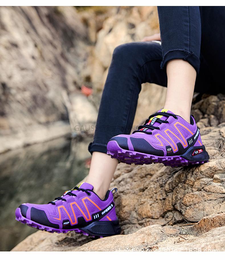 狼黑爪【特价捡漏】新款跨境独立站欧美户外索罗门轻便女式登山鞋 907