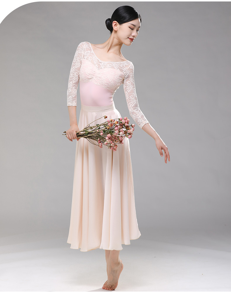 体操服 舞蹈服芭蕾舞练功服女体操服形体服连体服空中瑜伽韵律服 灰绿