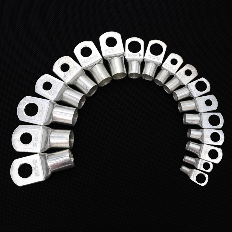 sc系列 窥口铜接线端子 电线 短铜端子铜鼻子 接线鼻 sc6-6【图片 价