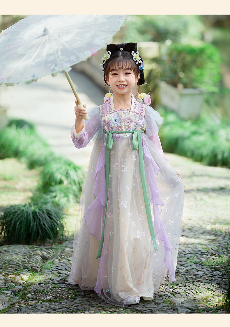 咕咕爱 小女孩古装女童汉服3.6.