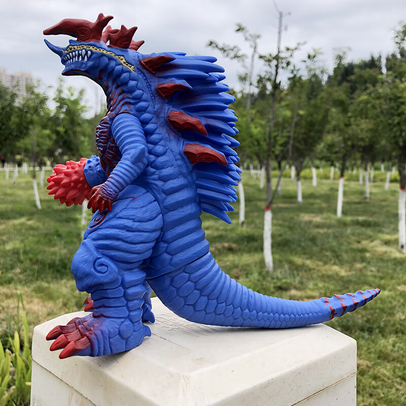 贝利亚鲁格赛特内隆噶赛格古大号软胶塑胶持剑迪玛伽怪兽玩具 加强版