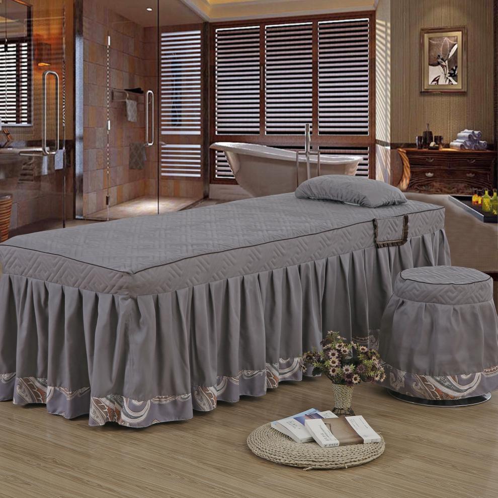 美容床罩枕套两件套美容床按摩床配套床罩美容院理疗推拿洗头床罩新款