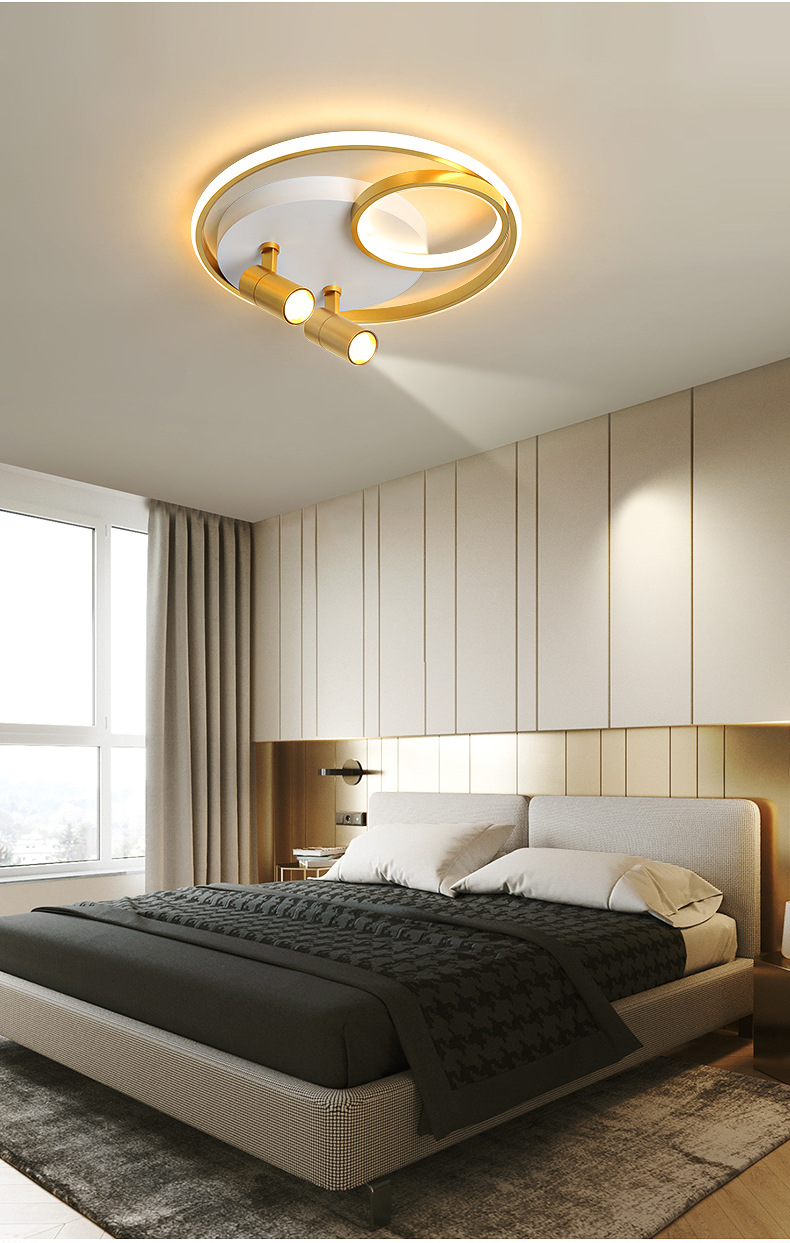 影格led卧室灯现代简约房间灯具明装cob射灯过道灯客厅家用射灯黑色42