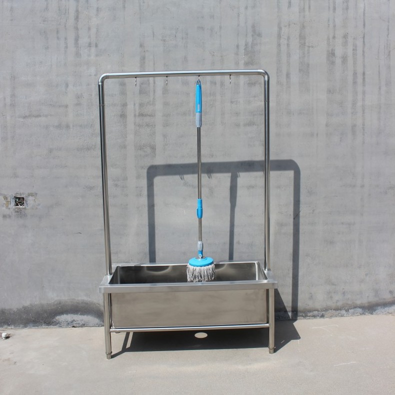 不锈钢拖把池洗物池墩布池拖布池洗布池长形食堂学校单位拖把池 110*