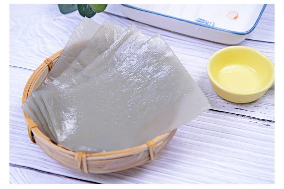 重庆特产鲜苕皮140/袋烧烤专用整张苕皮火锅麻辣烫商用红薯粉皮 5袋