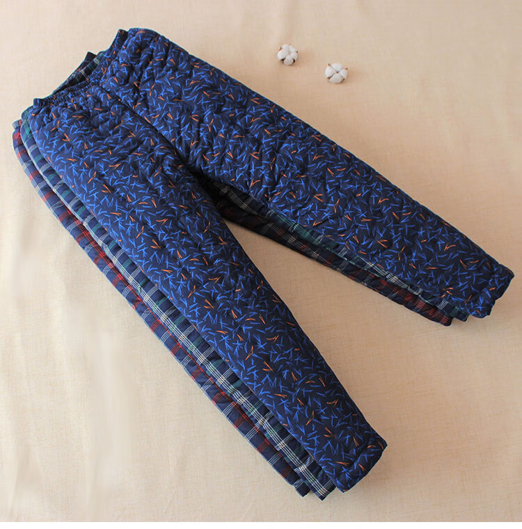 棉裤东北棉花手工老式棉裤男士加厚高腰爸爸爷爷老年人保暖长裤过冬季