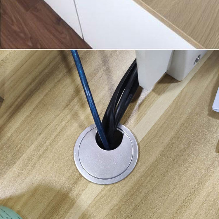 电脑桌穿线孔盖电脑台办公桌写字台书桌穿线孔盖桌面电视墙电脑桌走线
