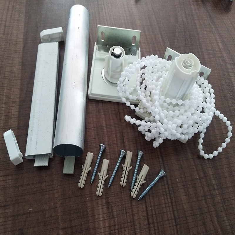 卷帘杆手拉升降广告布罗马帘百叶窗配件窗帘拉绳控制器制头万向水晶1