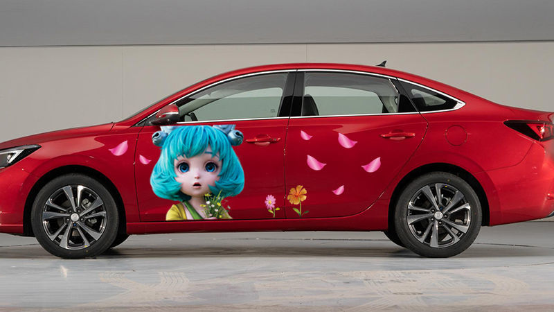 个性创意汽车车贴王者荣耀蔡文姬车贴纸个性创意装饰定制抖音网红同款