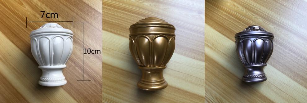 窗帘杆堵头22283235窗帘罗马杆头装饰头两边堵头封头端头艺术头平头