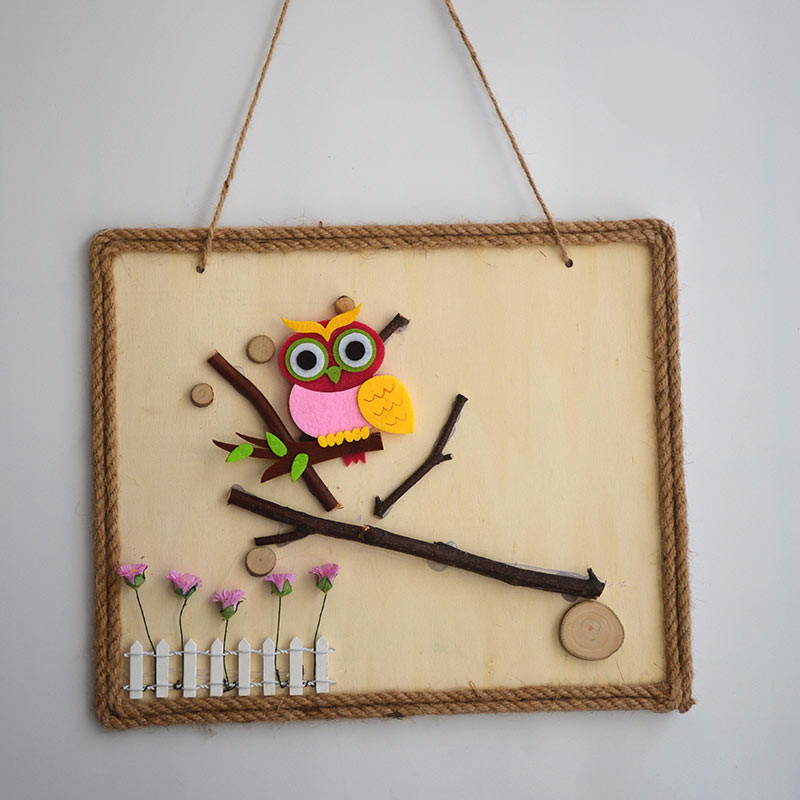 唯利多嘉宴新款幼儿园环创吊饰材料包手工教室走廊挂饰原木色田园风