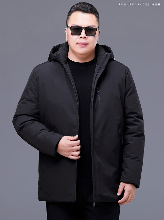 胖子肥佬棉服加肥加大棉袄中年爸爸装加厚外套冬w1868黑色连帽7xl建议