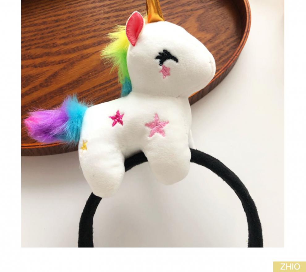 zhio可爱公仔发箍甜美搞怪发卡小马头箍洗脸卡通动物头饰女 白马发箍