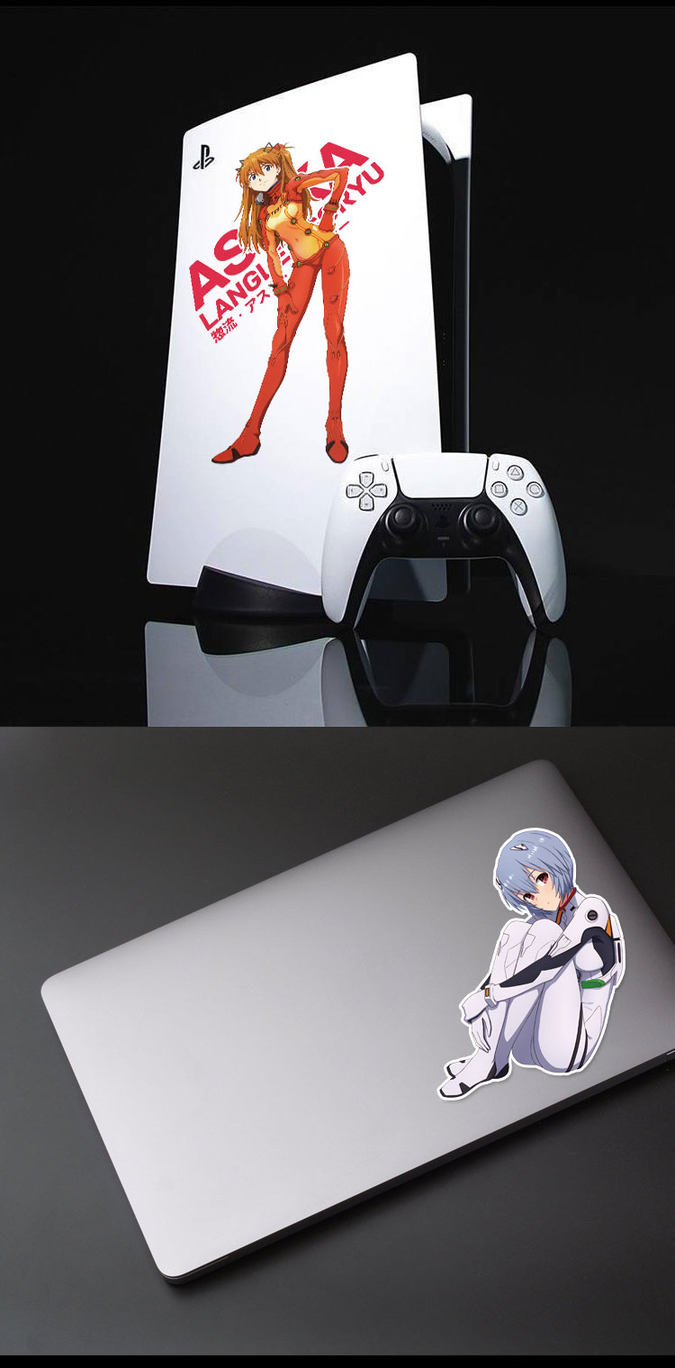 电脑机箱贴纸新世纪福音战士eva动漫贴纸电脑机箱装饰贴画ps5冰箱贴