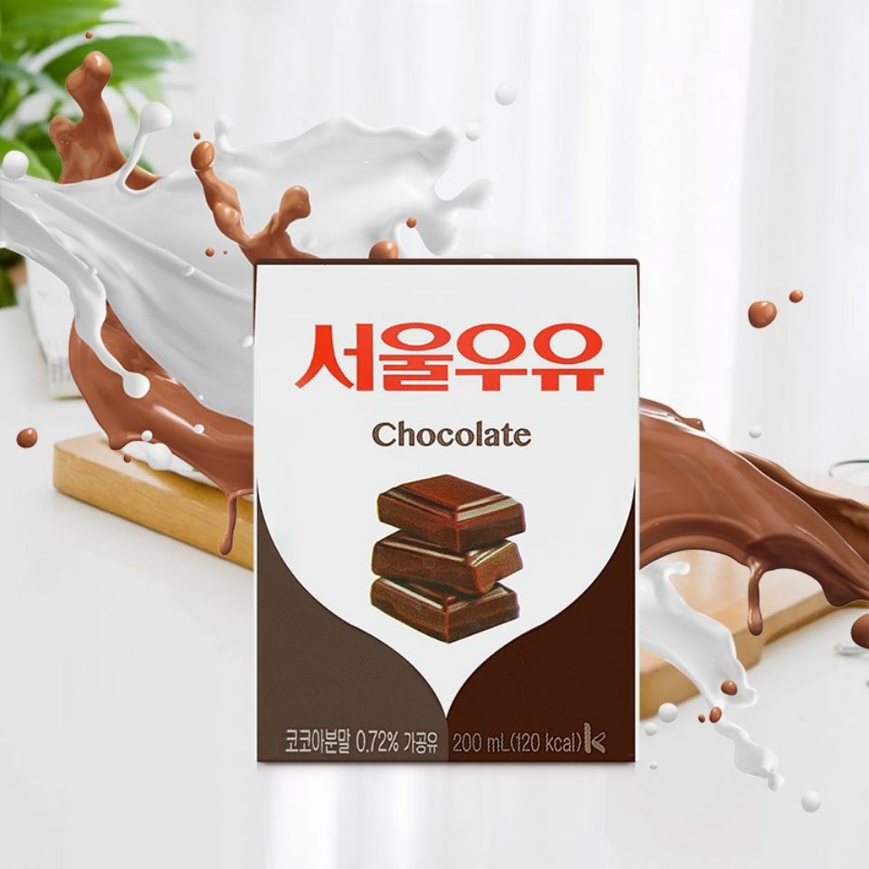 寿尔牛奶 韩国原装进口巧克力牛奶果味早餐奶200ml*24盒 200ml*24盒