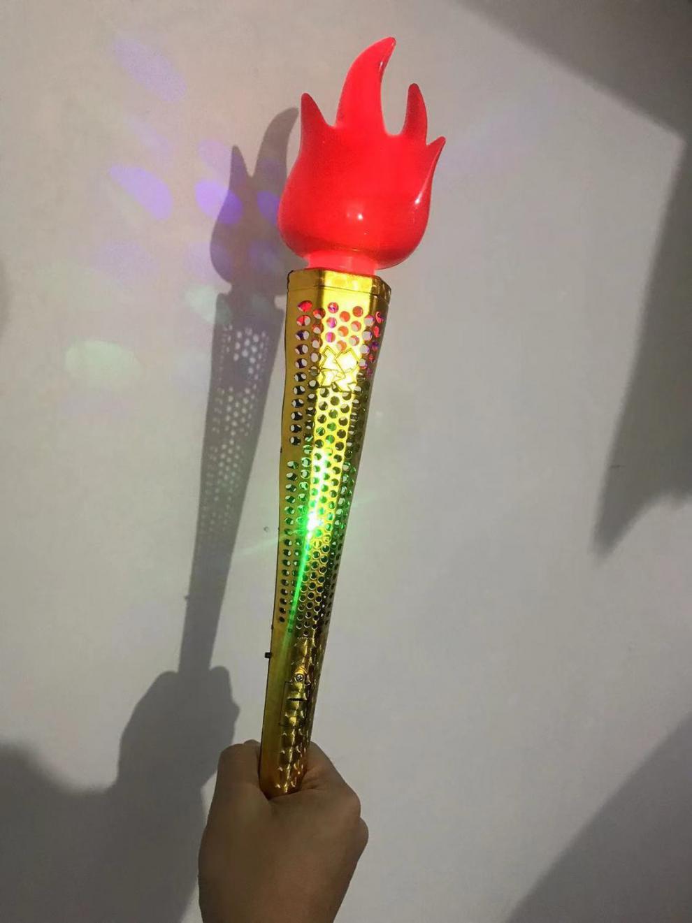 奥运火炬模型道具手持国庆节亮灯祥云仿真电子校运动会节日庆典48cm