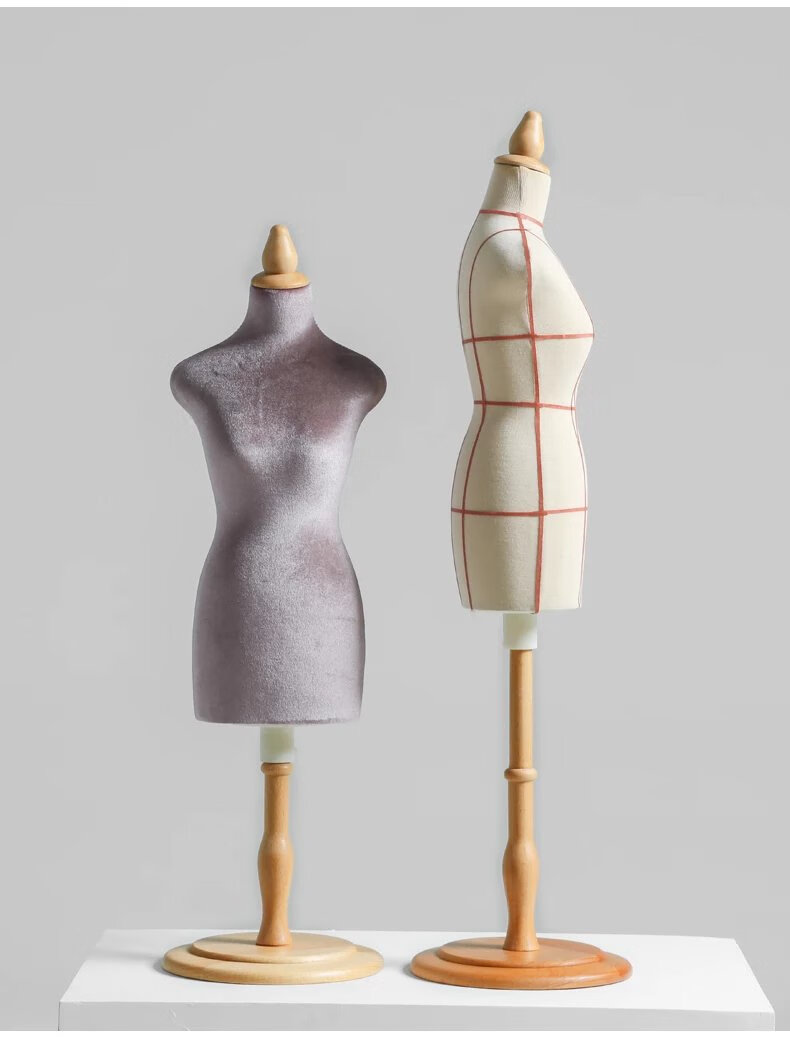 建智立裁人台 添工服装小人台立裁模特女可插针二分之一四分之一迷你