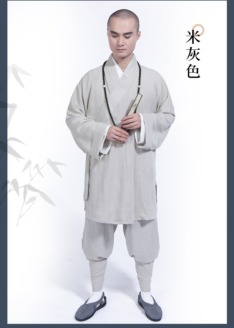 出家人和尚衣服僧服套装棉麻罗汉褂短褂和尚衣服男女薄款夏季小褂僧衣