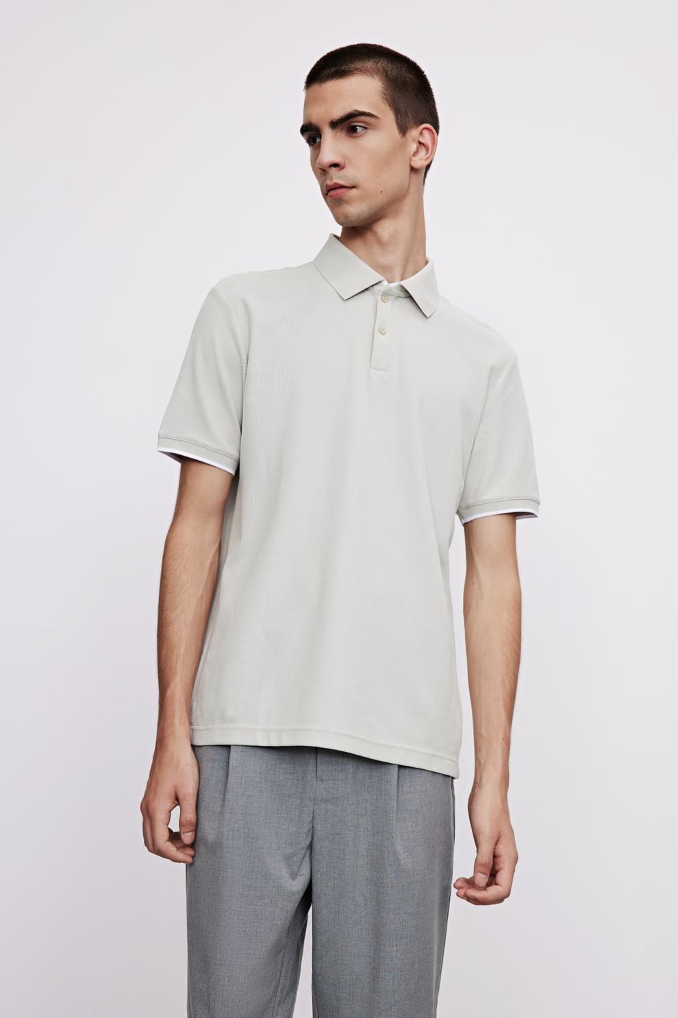 ur2021春夏新品男装时尚通勤polo领短袖马球衫mf18r4ne2001 军绿 xxl