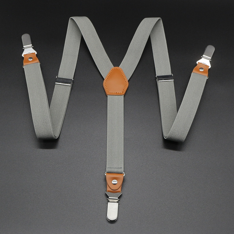 欧凡迪男女伴郎背带裤夹成人西装西裤吊带男裤防滑吊裤带男式松紧背带