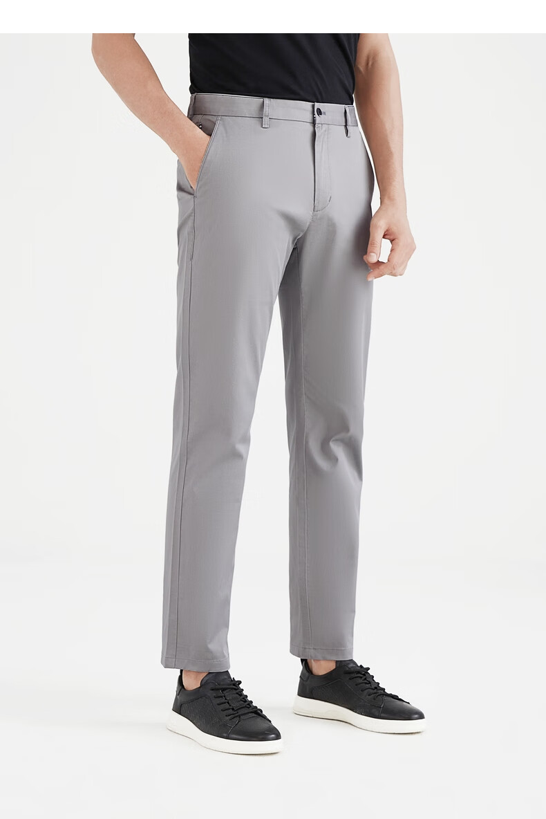 柒牌男装休闲裤夏季商务时尚纯色百搭青年长裤透气微弹裤子男120jh