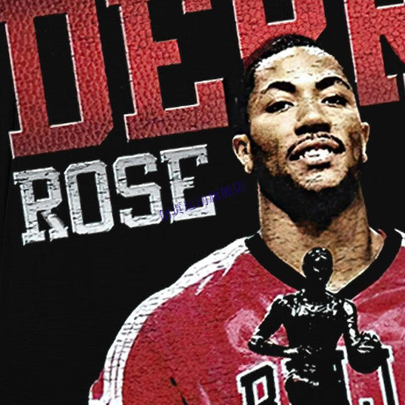 rose vintage罗斯mvp美式篮球高街嘻哈宽松大码短袖 rose 罗斯 m 70