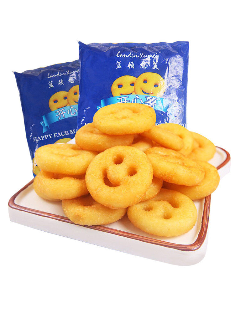 笑脸薯饼冷冻开心薯饼油炸小吃半成品土豆饼薯条薯条1包300克