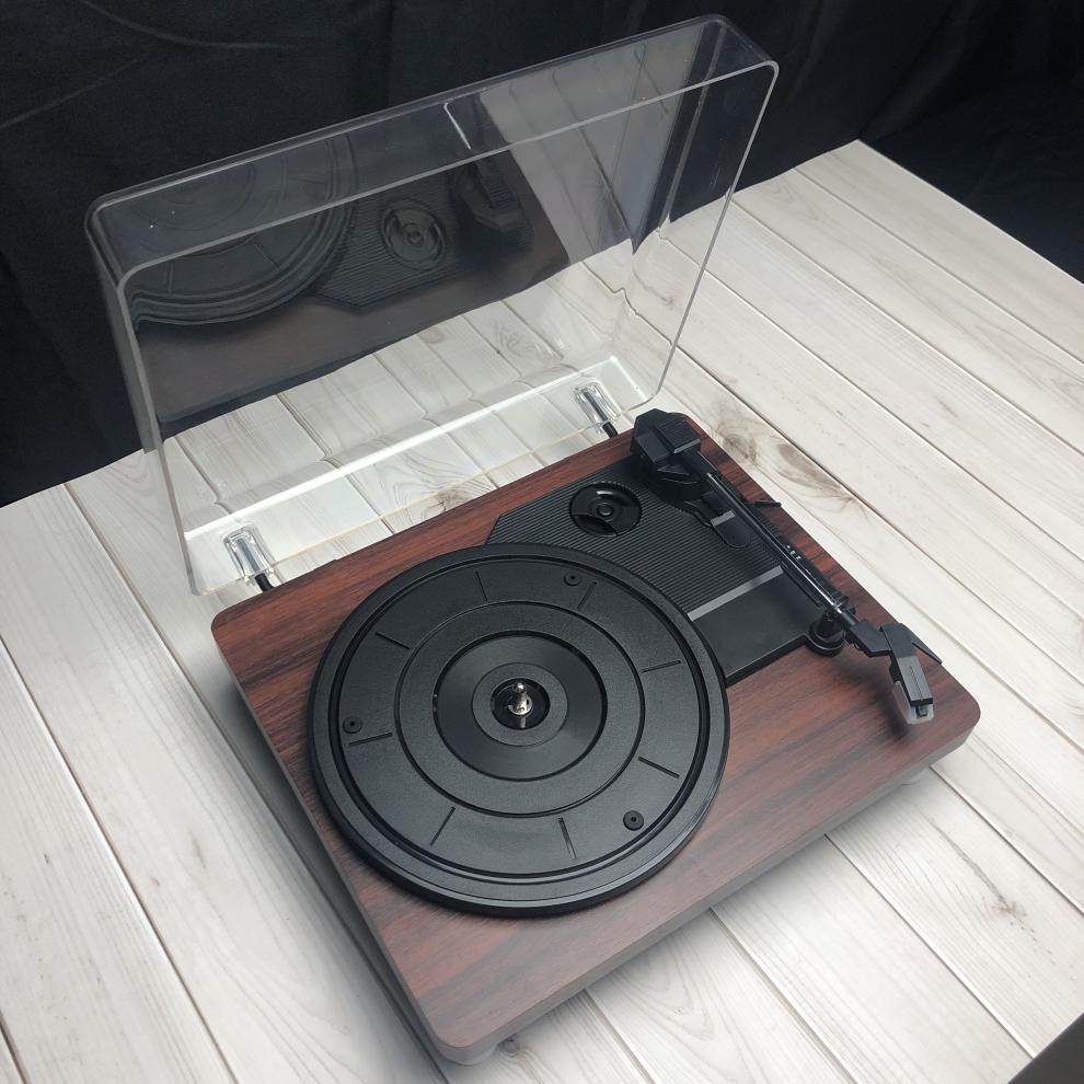 黑胶唱片机复古便携老式现代客厅小型仿古美式家用lp留声机电唱机无