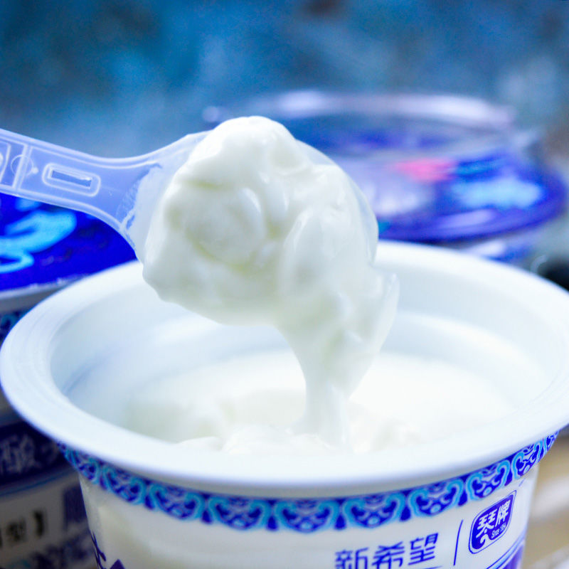 青岛老酸奶160g大盒装风味发酵乳传承老味道浓稠新希望老酸奶12碗