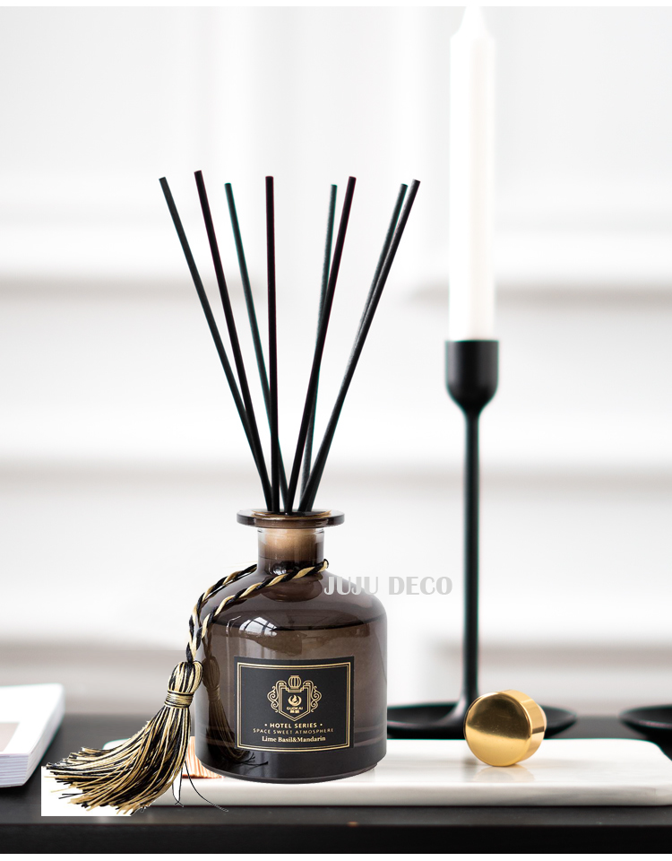 北欧风藤条无火香薰香氛室内无火香薰精油散香藤条摆件北欧风饰品摆件