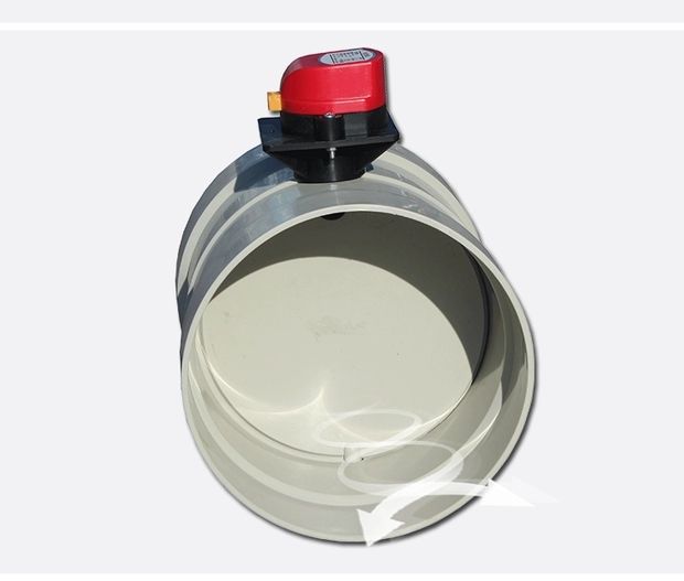 pvc电动风阀 新风管道风阀开关型电控阀 三线控制阀门110/160/200