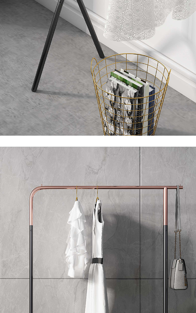 不锈钢衣帽架服装店挂衣架落地卧室简约现代家用轻奢艺术钛金款65cm