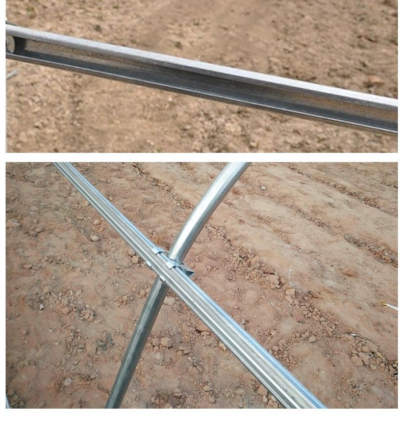 铝合金大棚卡槽温室大棚配件卡槽卡簧养殖种植大棚压膜卡铝合金热镀锌