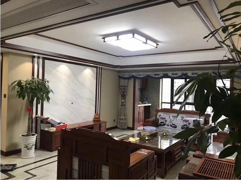 新中式吊顶原木实木线条装饰木线条背景墙边框平板压边收边封边条实木