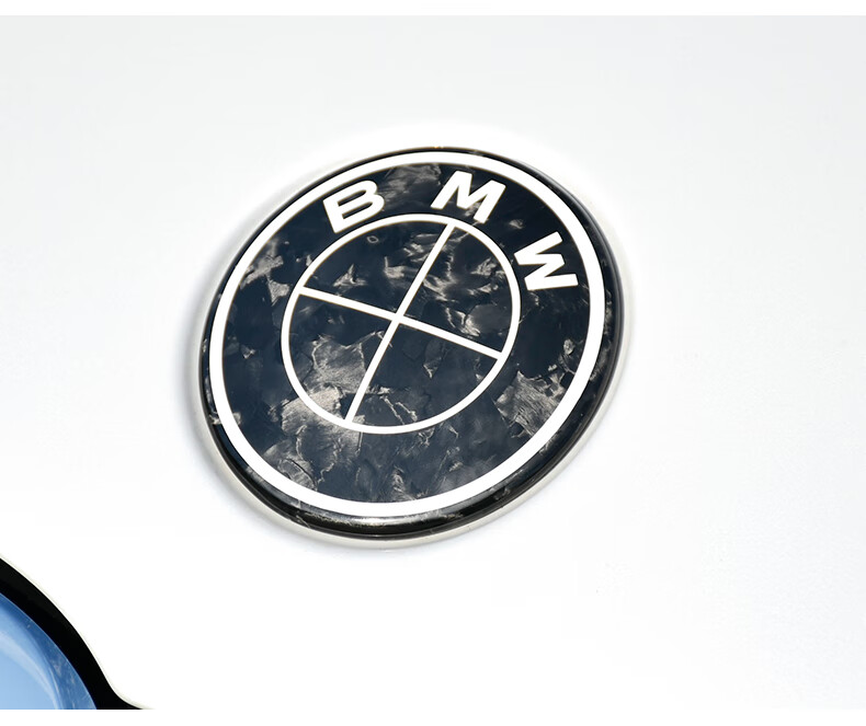 宝马3系5系x3真碳纤维bmw前后尾标方向盘alpina阿尔宾娜黑色车标 真碳