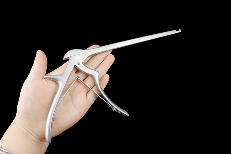 骨科手术器械医用加长椎板咬骨钳脊柱腰椎神经外科枪式髓核钳动物剪