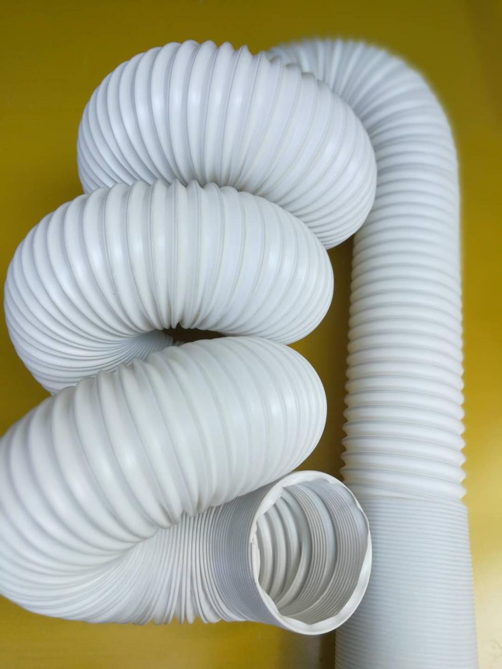 移动新款万向风管pp定型排风管伸缩管吸风管空调新风管塑料波纹管200