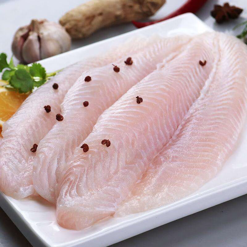 顺丰龙利鱼柳无骨无刺巴沙鱼柳极薄冰衣海鲜水产3片每片350克