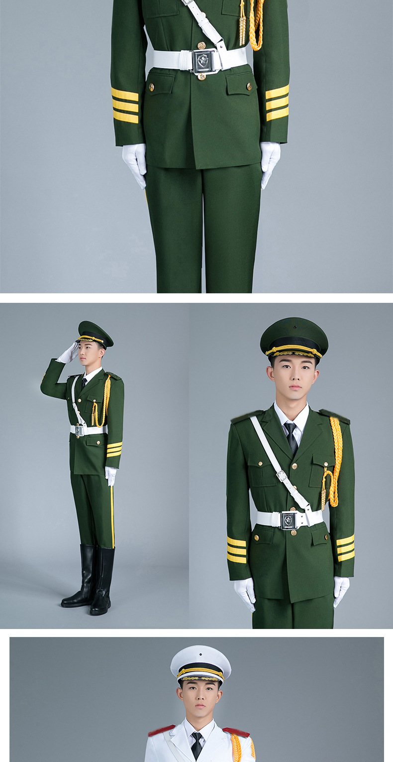 果愉 学生升旗手服装班护卫队仪仗队服装礼兵服升旗仪式服装礼服 女款