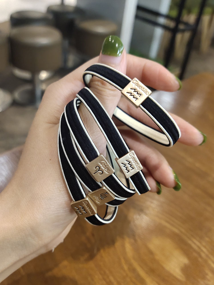 siccsaee十二星座小皮筋送给男朋友头绳手链两用发饰女ins韩国网红