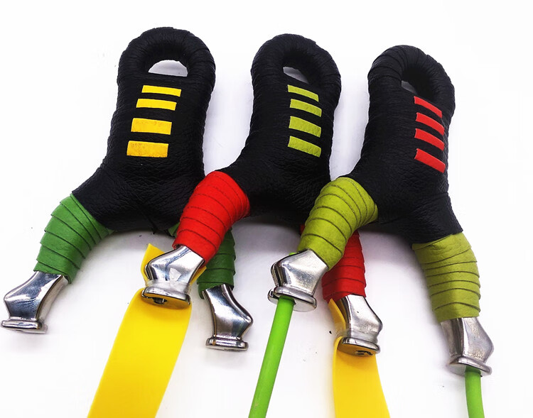 高质感细磨单卡弹弓圆皮扁皮两用过顶弓304不锈钢单卡顶卡弹弓猎黑