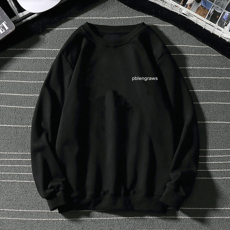 卫衣女ins潮学生韩版宽松bf春秋薄款长袖学生百搭女上衣白色字母pbl